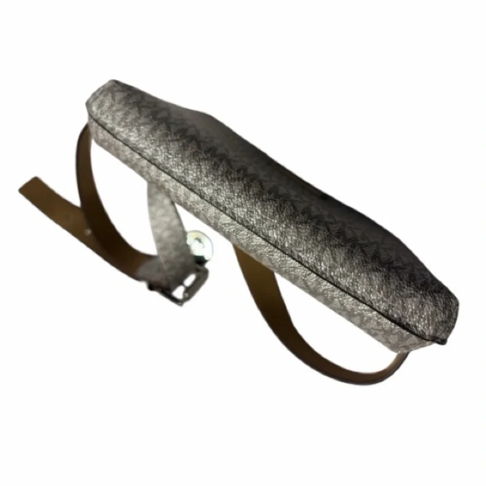 Michael Kors Silver Signature Logo Belt Bag Fanny Pack